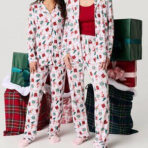 Holiday White Luxe Womens Pajamas Lachlan | Posh Peanut